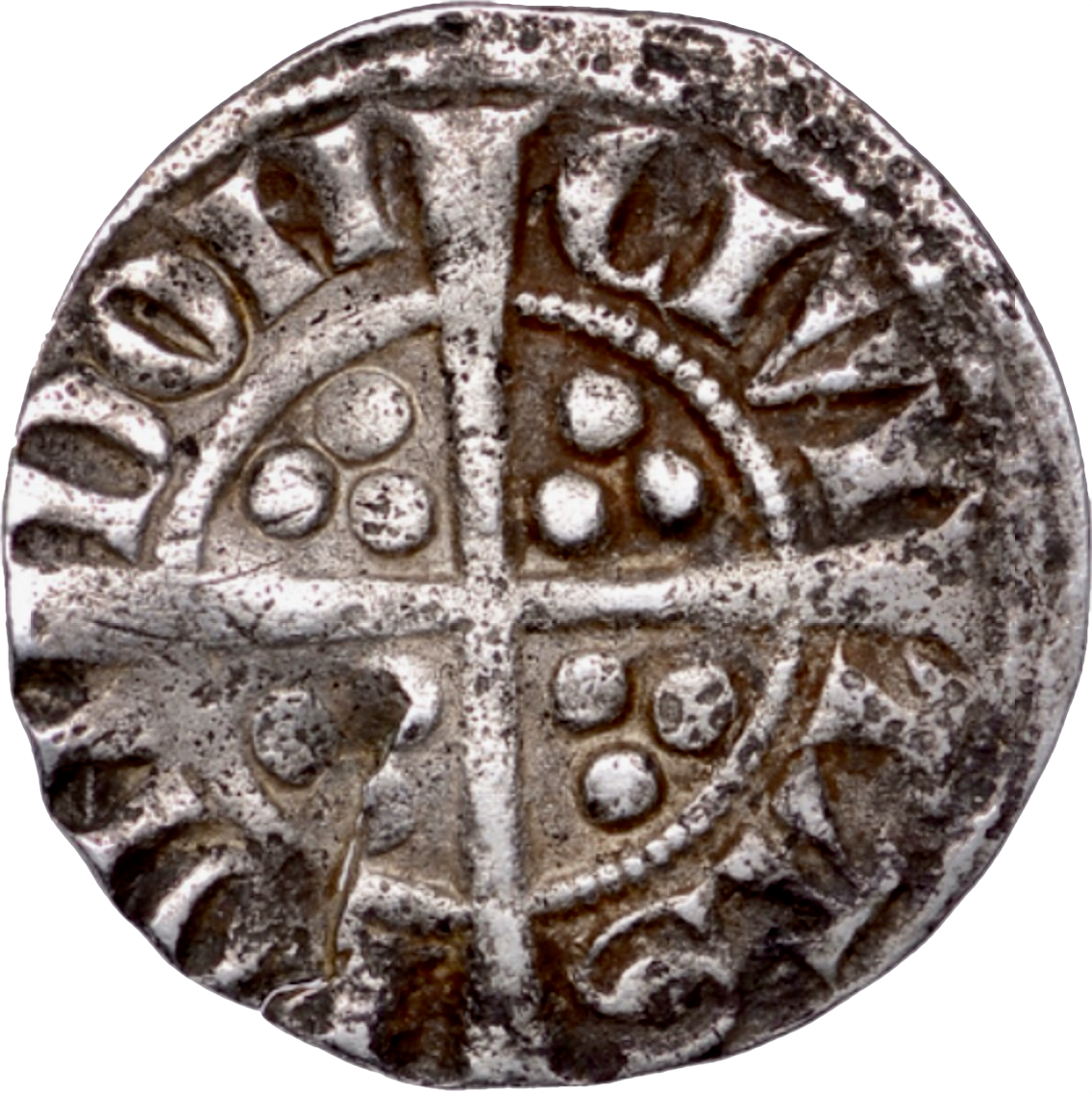 1279 - 1307 EDWARD I Silver Penny Class 4b London S.1395 N 1024