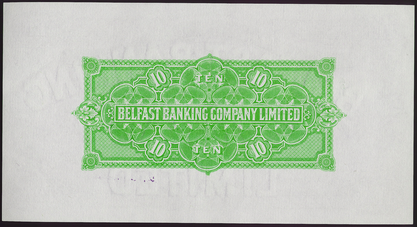 NORTHERN IRELAND P.128c NI303c 1965 Belfast Banking Co Ltd £10 Gem UNC 65 EPQ