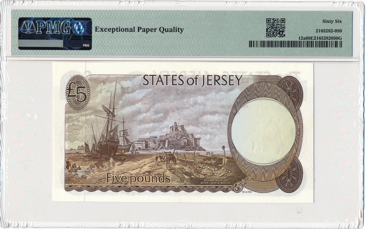JERSEY P.12a JE22a 1976-1983 £5 FB000020 GEM UNC 66 EPQ
