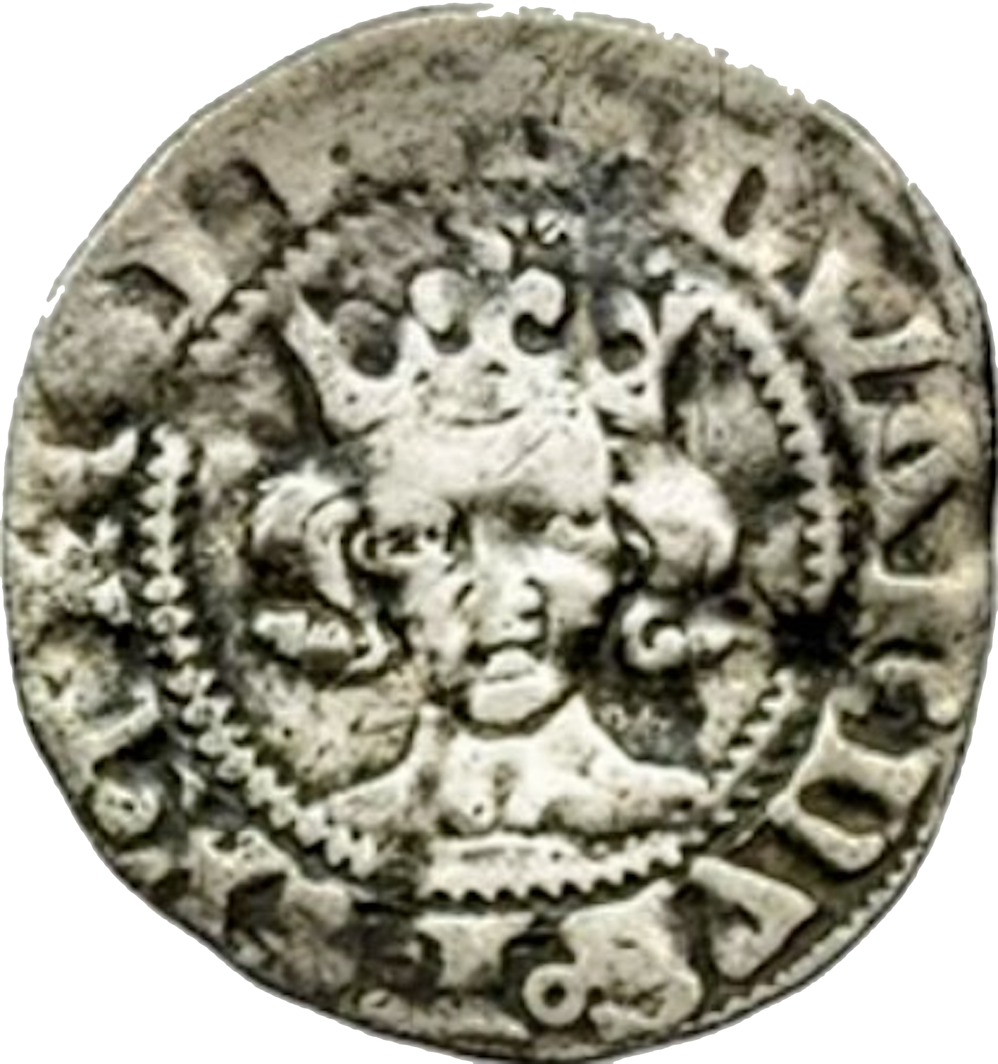 1351 - 1361 EDWARD III Silver Penny S.1592 F