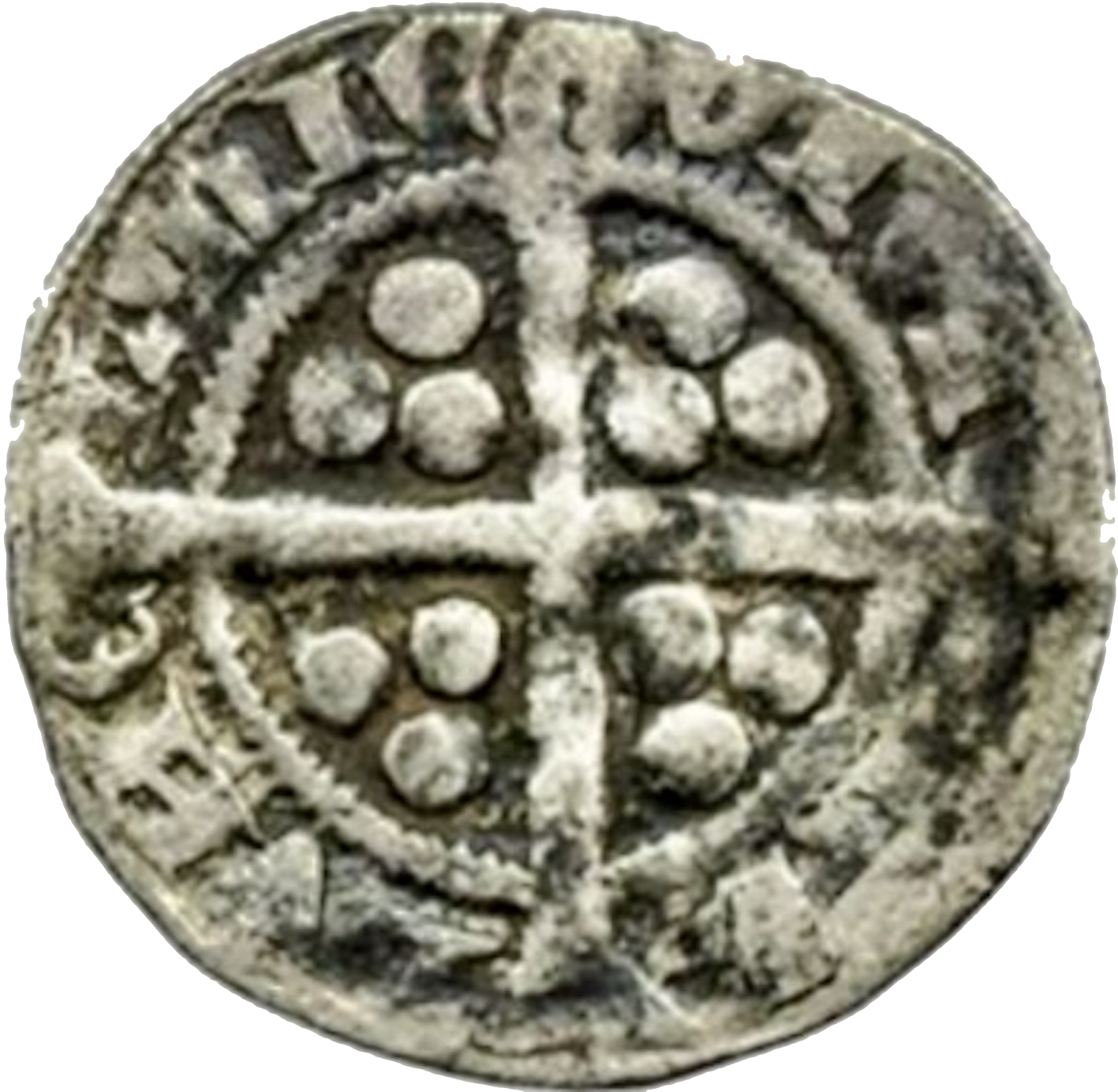1351 - 1361 EDWARD III Silver Penny S.1592 F