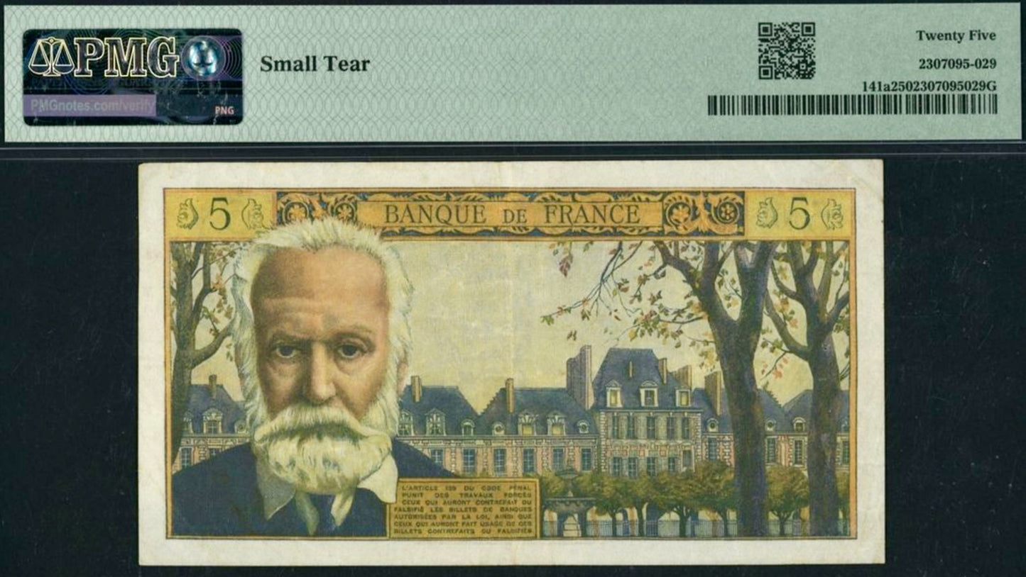 FRANCE P.141a 1965 5 Nouveaux Francs VF 25