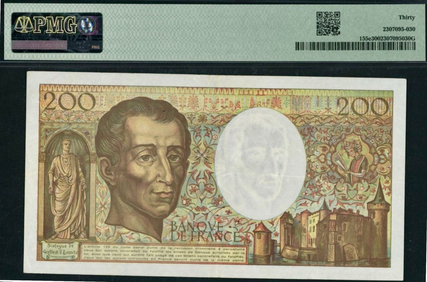 FRANCE P.155d 1990 200Fr Bruneel, Bonnardin, Charriau VF 30