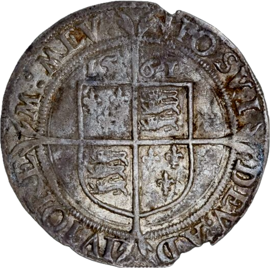 1561 ELIZABETH I Sixpence S2560 North 1997 F