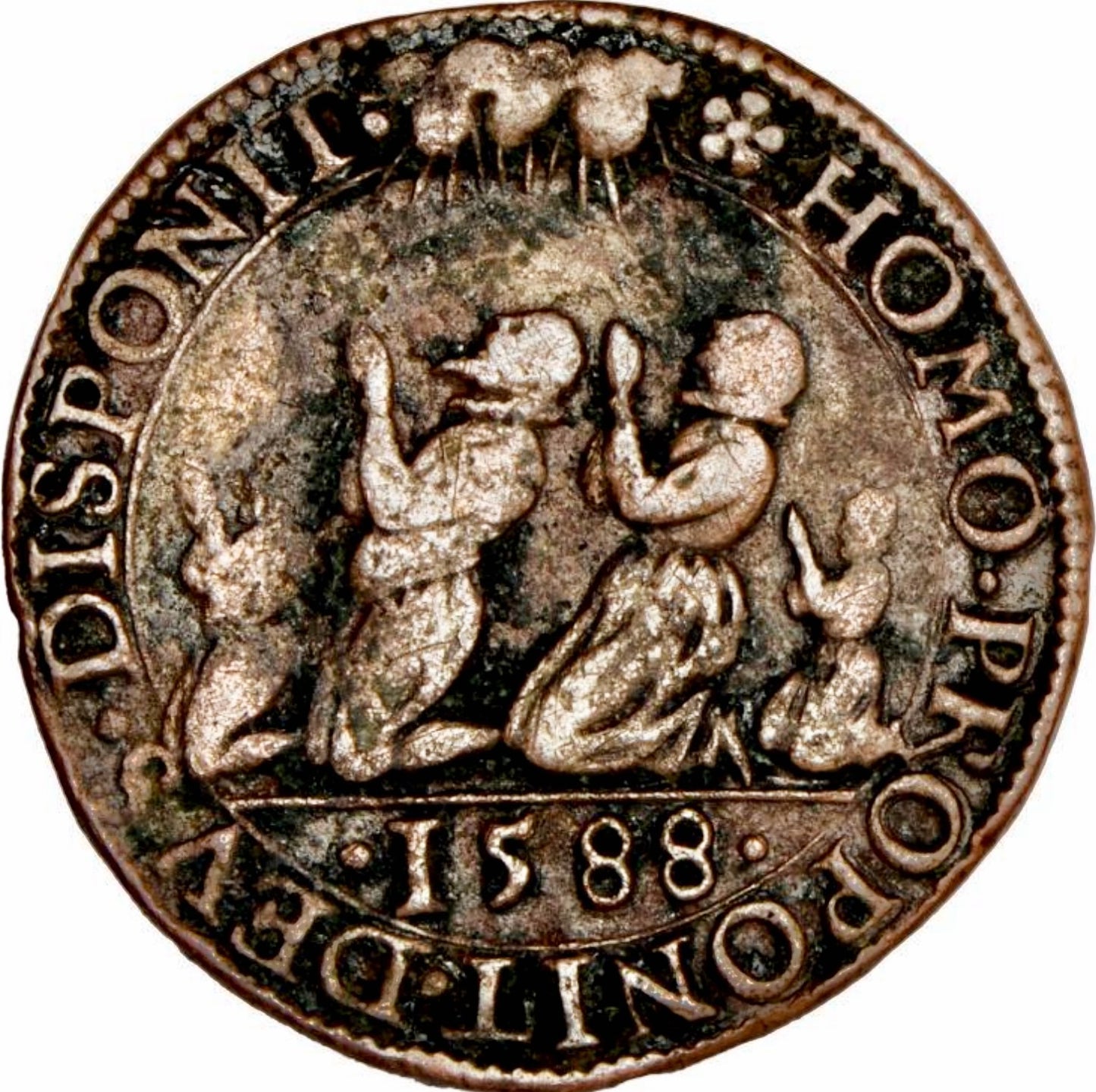 1589 Defeat of the Spanish Armada copper medal cf. MI 1471/116 E60