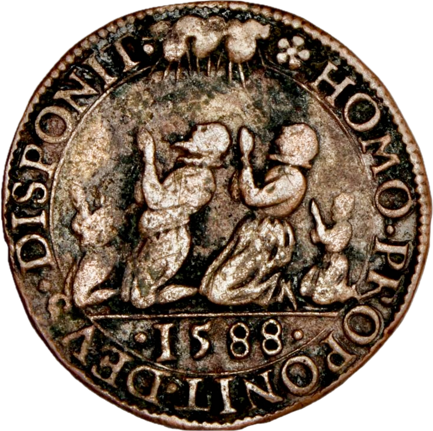 1589 Defeat of the Spanish Armada copper medal cf. MI 1471/116 E60