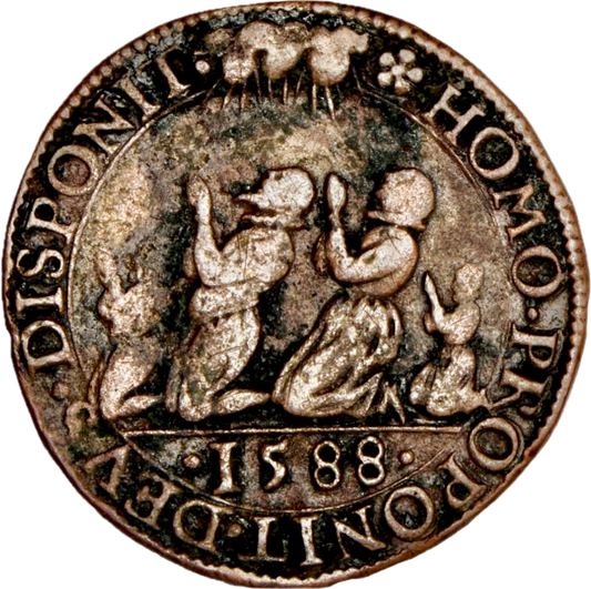 1589 Defeat of the Spanish Armada copper medal cf. MI 1471/116 E60