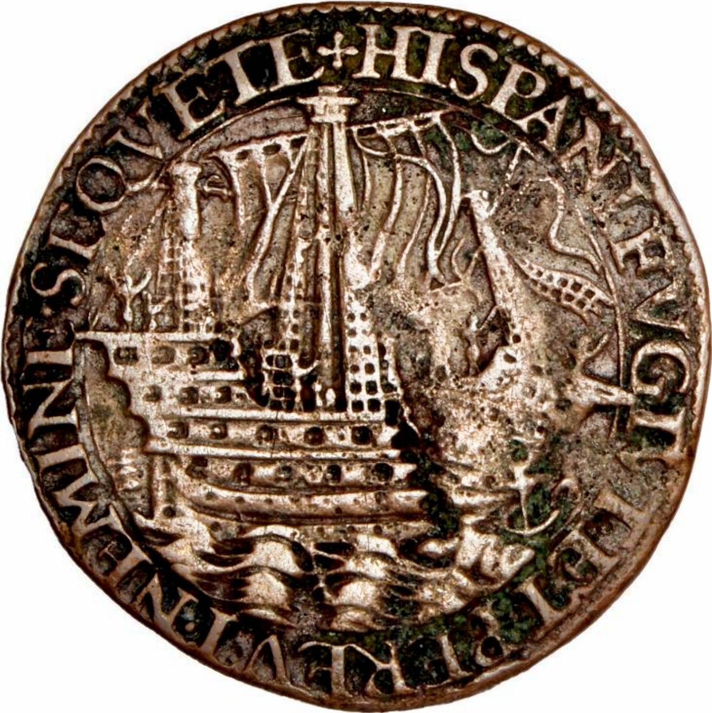 1589 Defeat of the Spanish Armada copper medal cf. MI 1471/116 E60