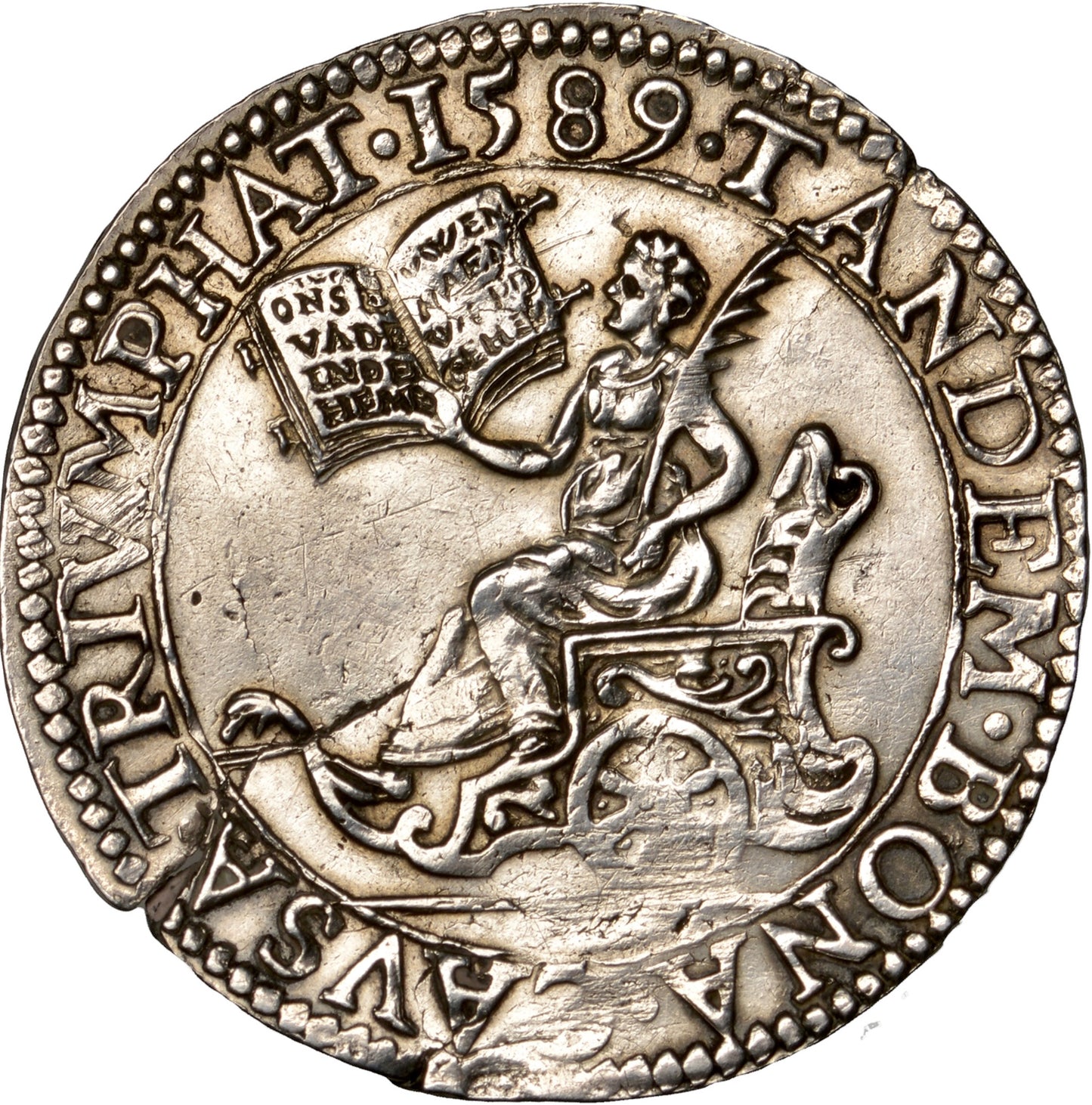 1589 Defeat of the Spanish Armada silver medal cf. MI 153/128 E63