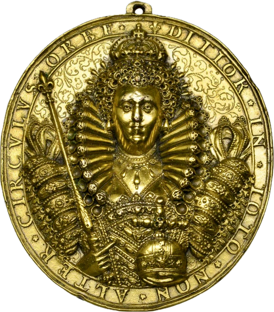 1589 Defeat of the Spanish Armada gilt bronze electrotype copy medal cf. MI 154/130 cf. E61A