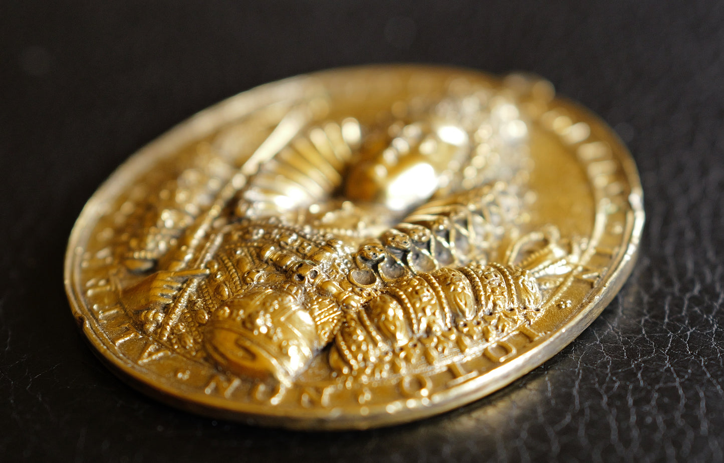 1589 Defeat of the Spanish Armada gilt bronze electrotype copy medal cf. MI 154/130 cf. E61A