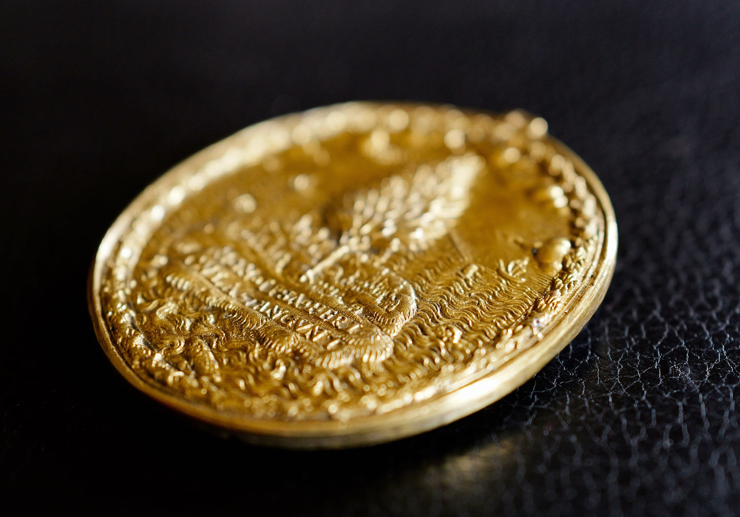 1589 Defeat of the Spanish Armada gilt bronze electrotype copy medal cf. MI 154/130 cf. E61A