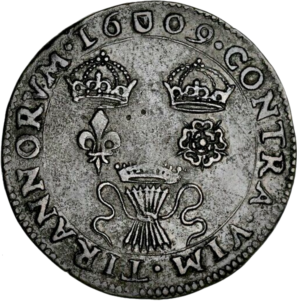 1609 Alliance England, France and United Provinces copper medal MI 199/26 E88