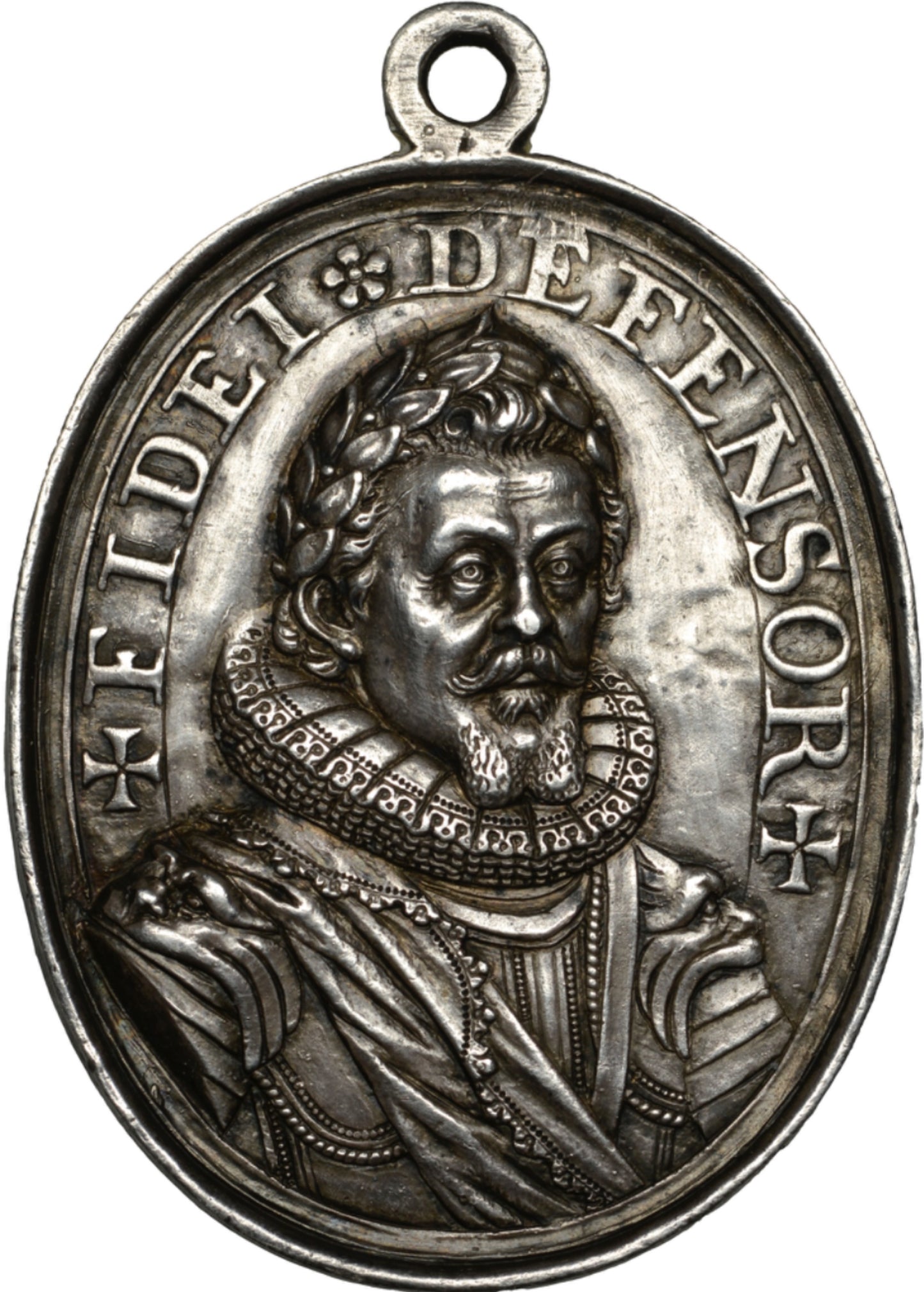 1624 James I Defender of the Faith British Museum silver electrotype badge cf. MI 235/99
