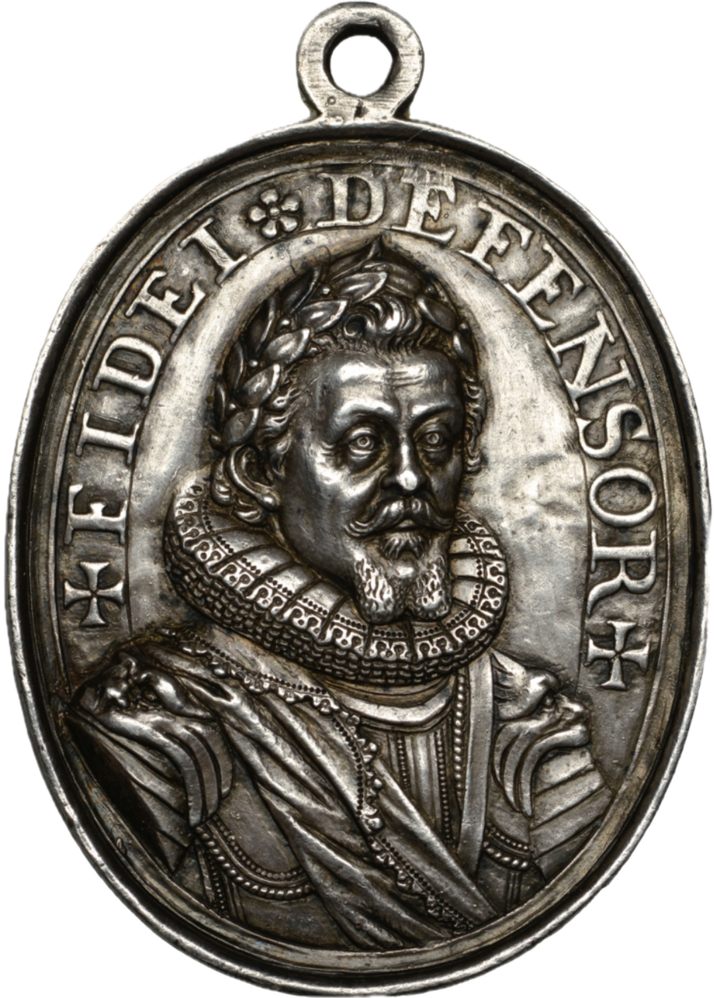 1624 James I Defender of the Faith British Museum silver electrotype badge cf. MI 235/99
