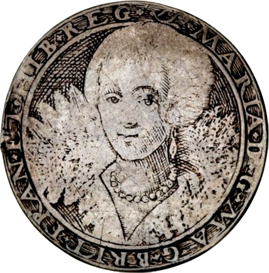 1626-1627 Charles I and Henrietta Maria 27mm silver counter by Simon van de Passe MI 377/276