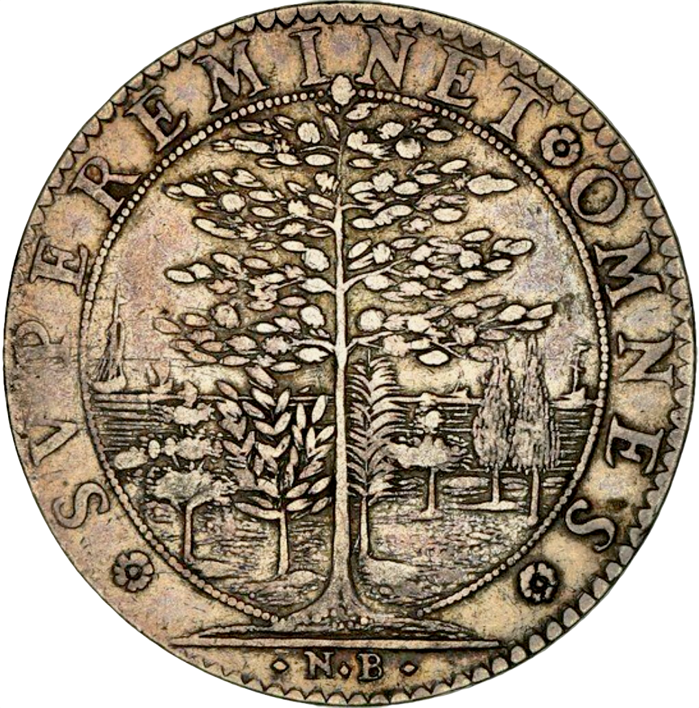 1628 Tribute to Henrietta Maria 28mm silver medal by N Briot MI 249/24 E110
