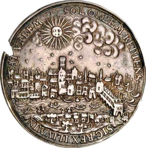 1633 Return to London of Charles I 43mm silver medal MI 266/62 E124b