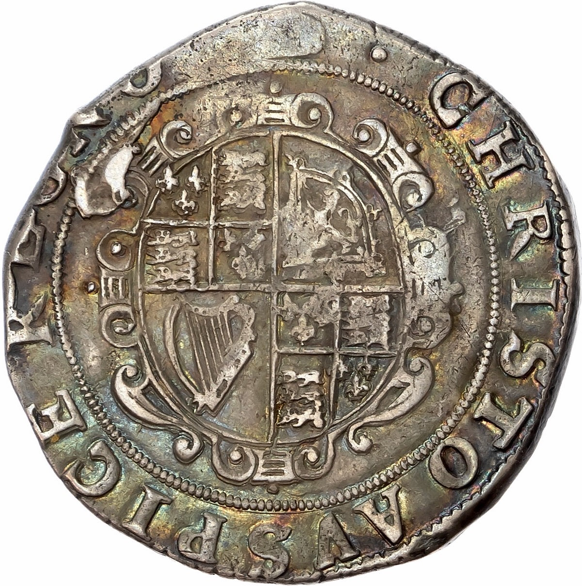 1636 - 1638 CHARLES I Halfcrown Group III S.2773 North 2209 VF