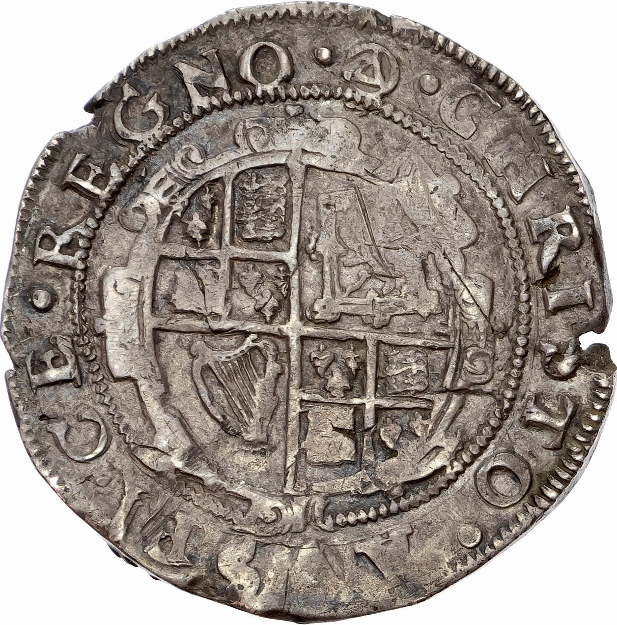 1639 - 1640 CHARLES I Halfcrown Group IV S2779 North 2214 VF