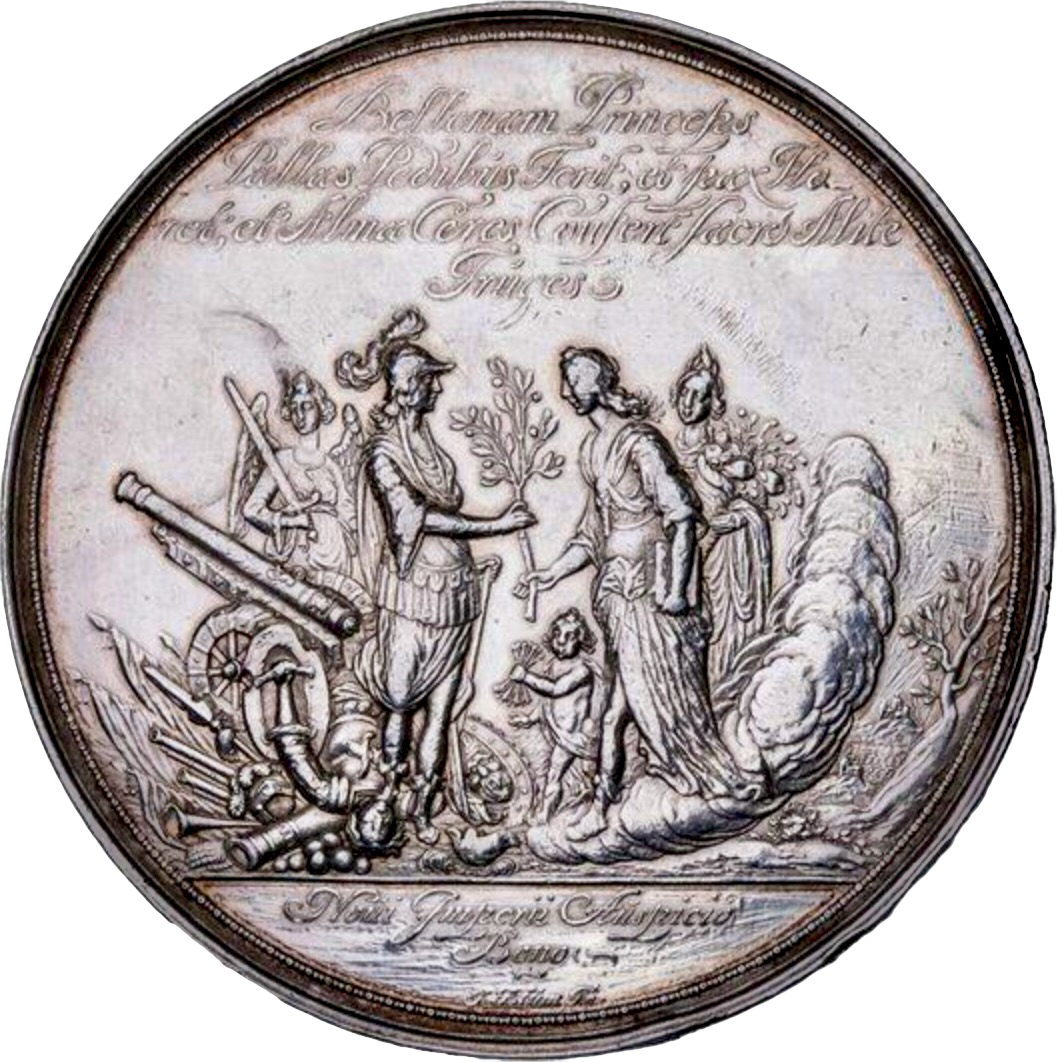 1641 Marriage of Princess Mary and William of Orange 72mm silver medal E137 MI 287/100