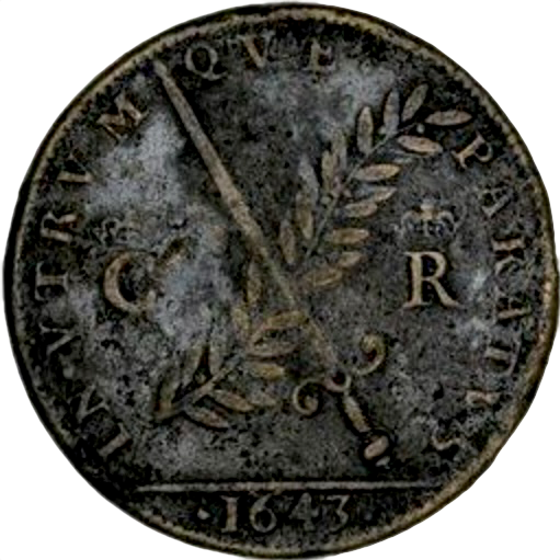 1643 Capture of Bristol, Peace or War 29mm copper medal MI 308/134 E142