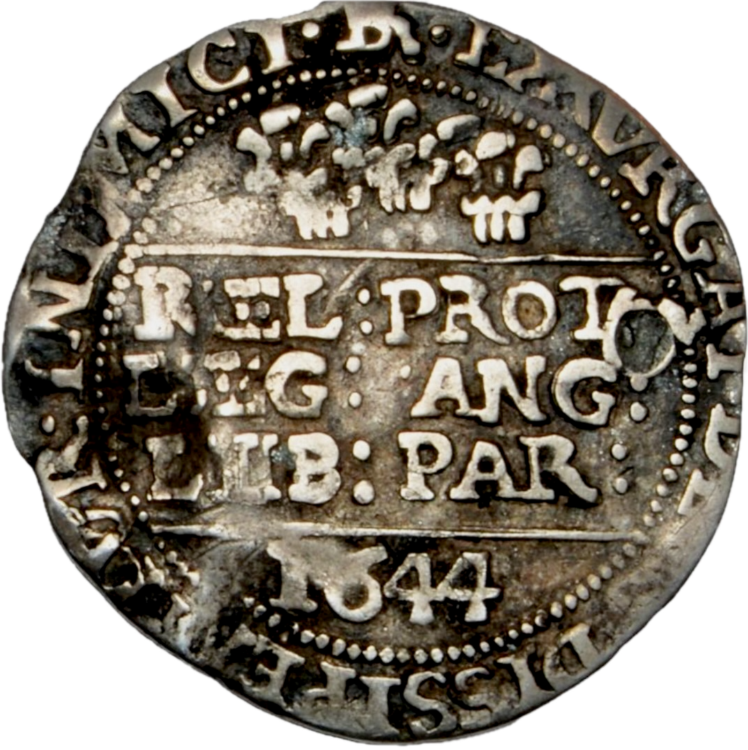 1644 CHARLES I Silver Groat S.3022 F
