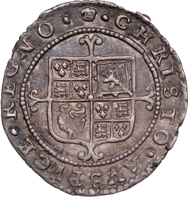 1660 - 1662 CHARLES II Halfgroat (hammered) S3326 Esc 326 GVF