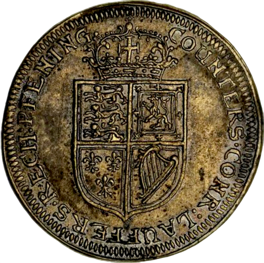 1662 Charles II 28mm copper counter MI 494/121