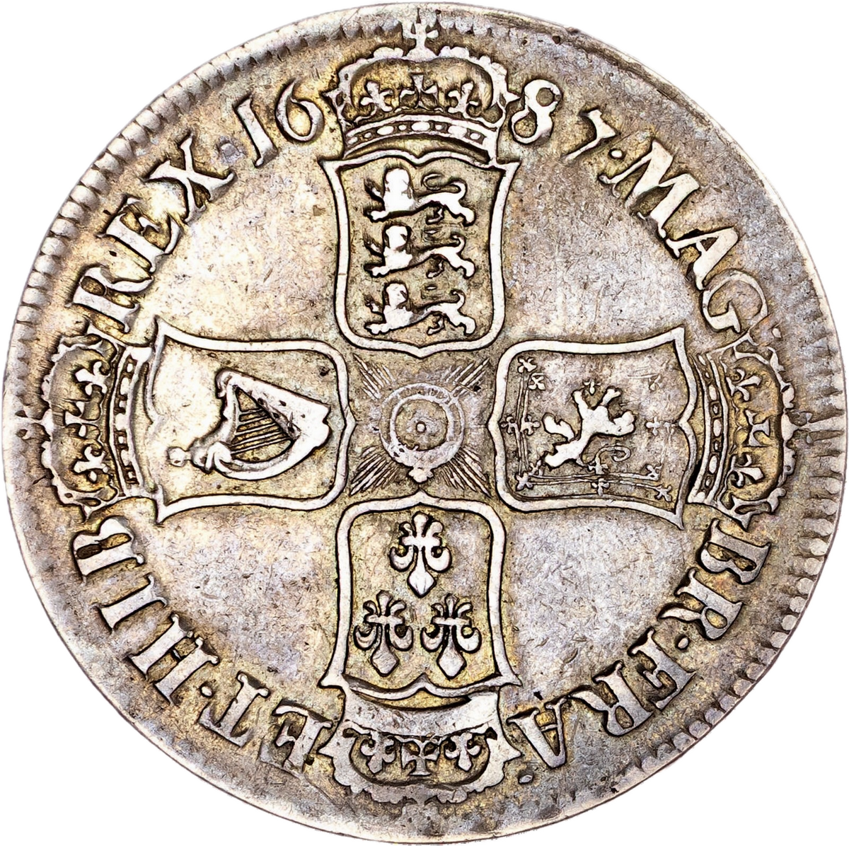 1687 Crown Second bust TERTIO S3407 ESC 743 VF