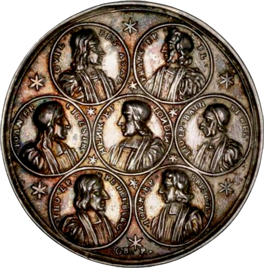 1688 Archbishop Sancroft and the Bishops 50mm silver medal MI 622/37 E288b