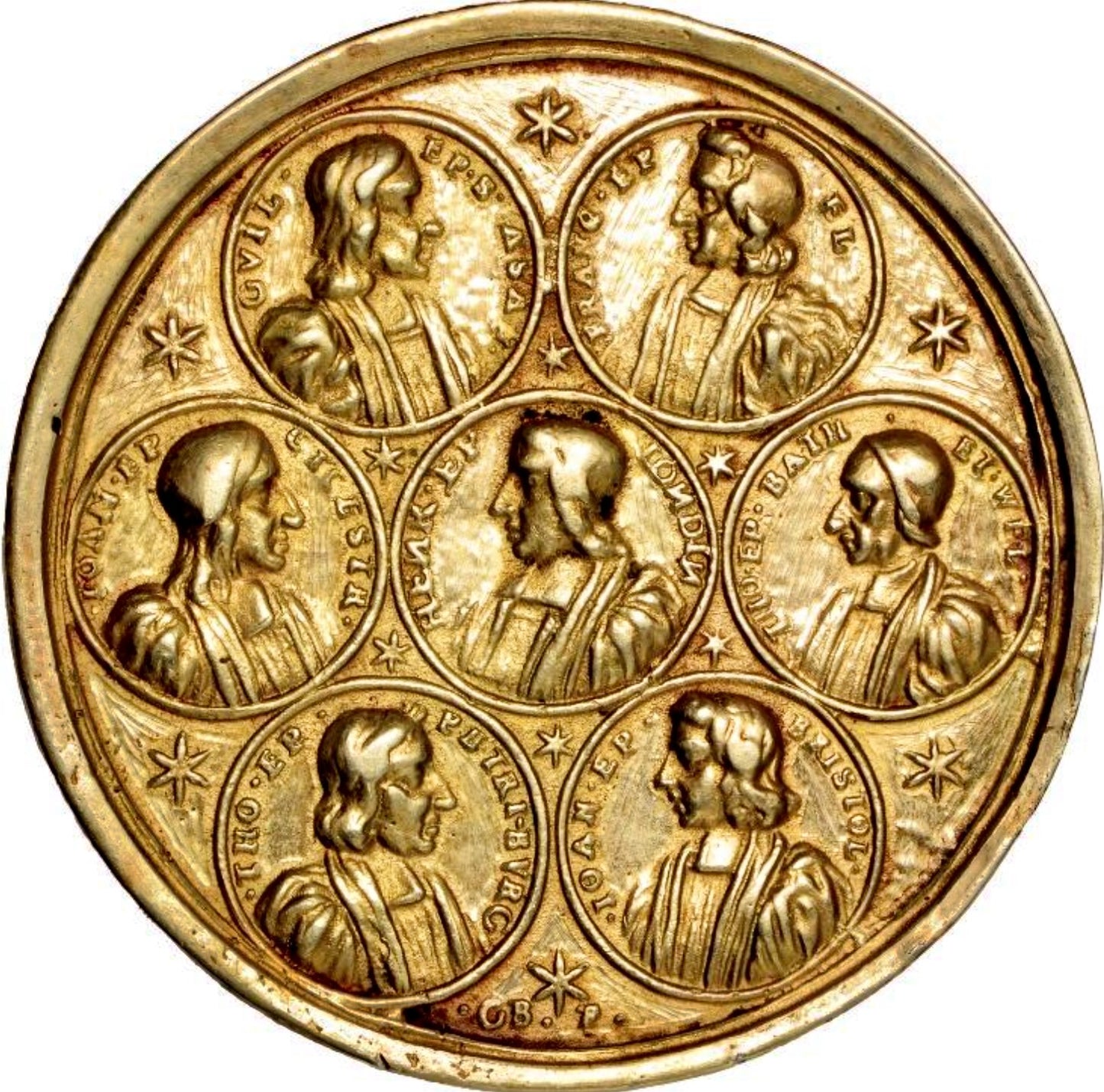 1688 Archbishop Sancroft and the Bishops 50mm gilt silver medal MI 622/37 E288b
