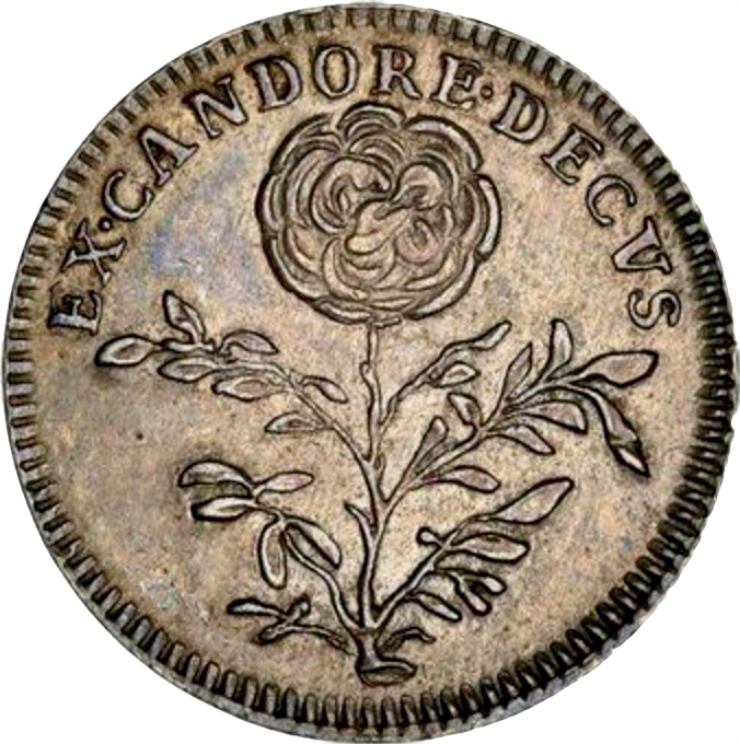 1689 Mary as Regent 22mm silver medal or supposed Pattern Farthing MI695/93