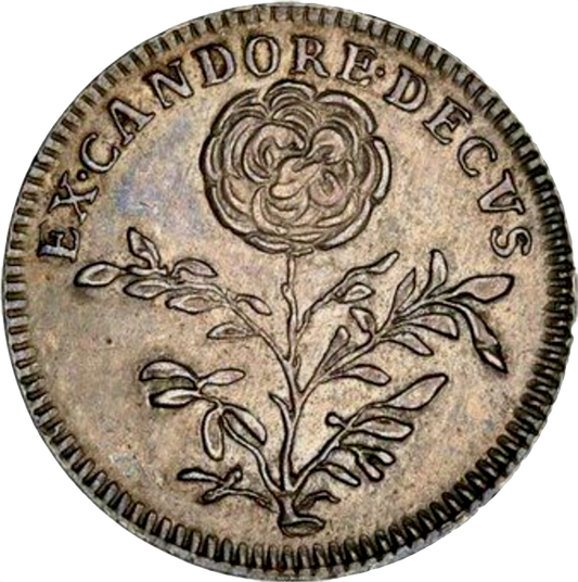 1689 Mary as Regent 22mm silver medal or supposed Pattern Farthing MI695/93