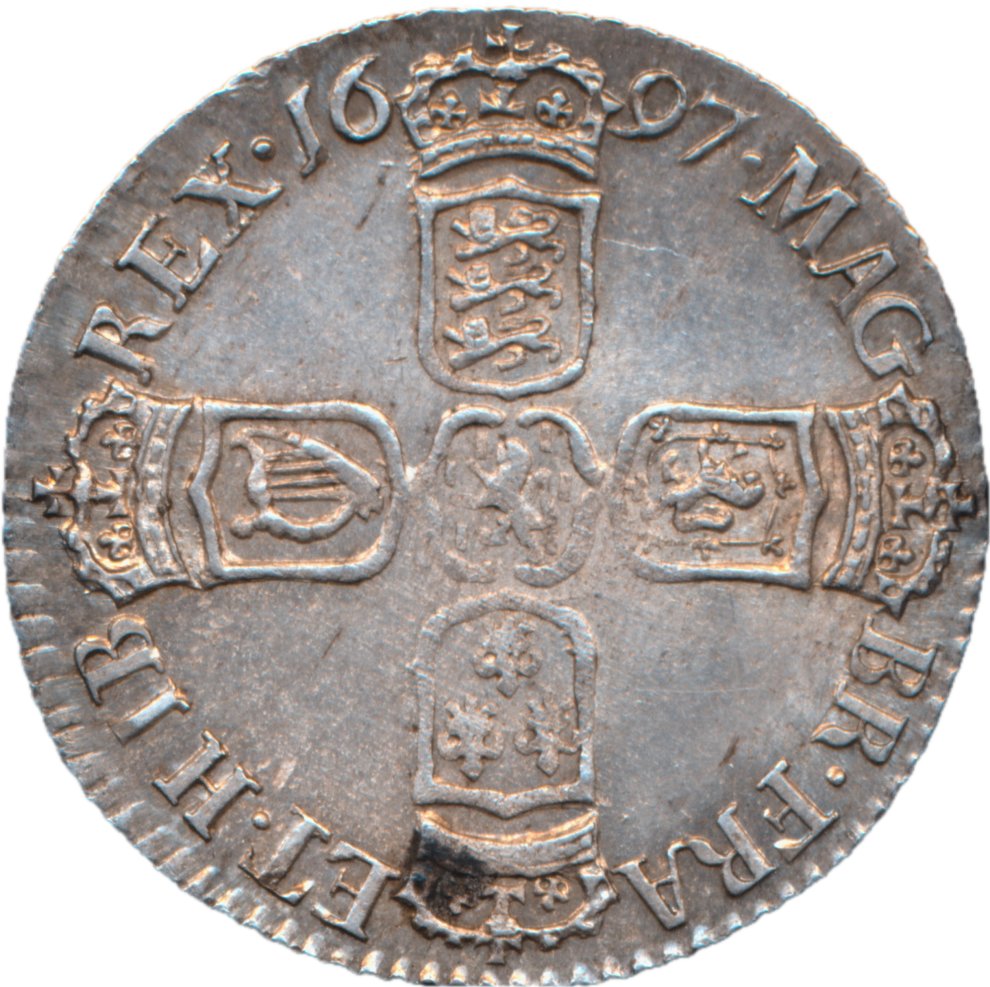 1697 Sixpence Third bust S3538 ESC 1233 EF