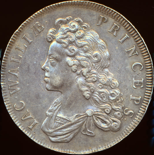 1699 Legitimacy of Jacobite Succession, James II and Prince James 36mm silver medal MI 202/515 E379