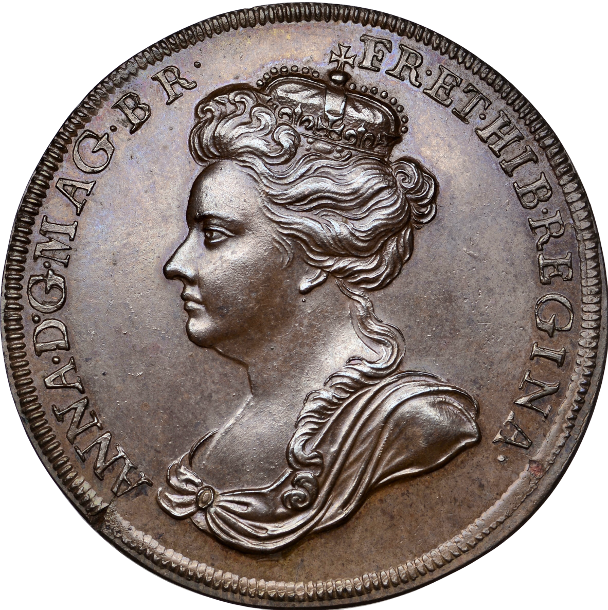 1702 Coronation bronze medal E388 MI227/1