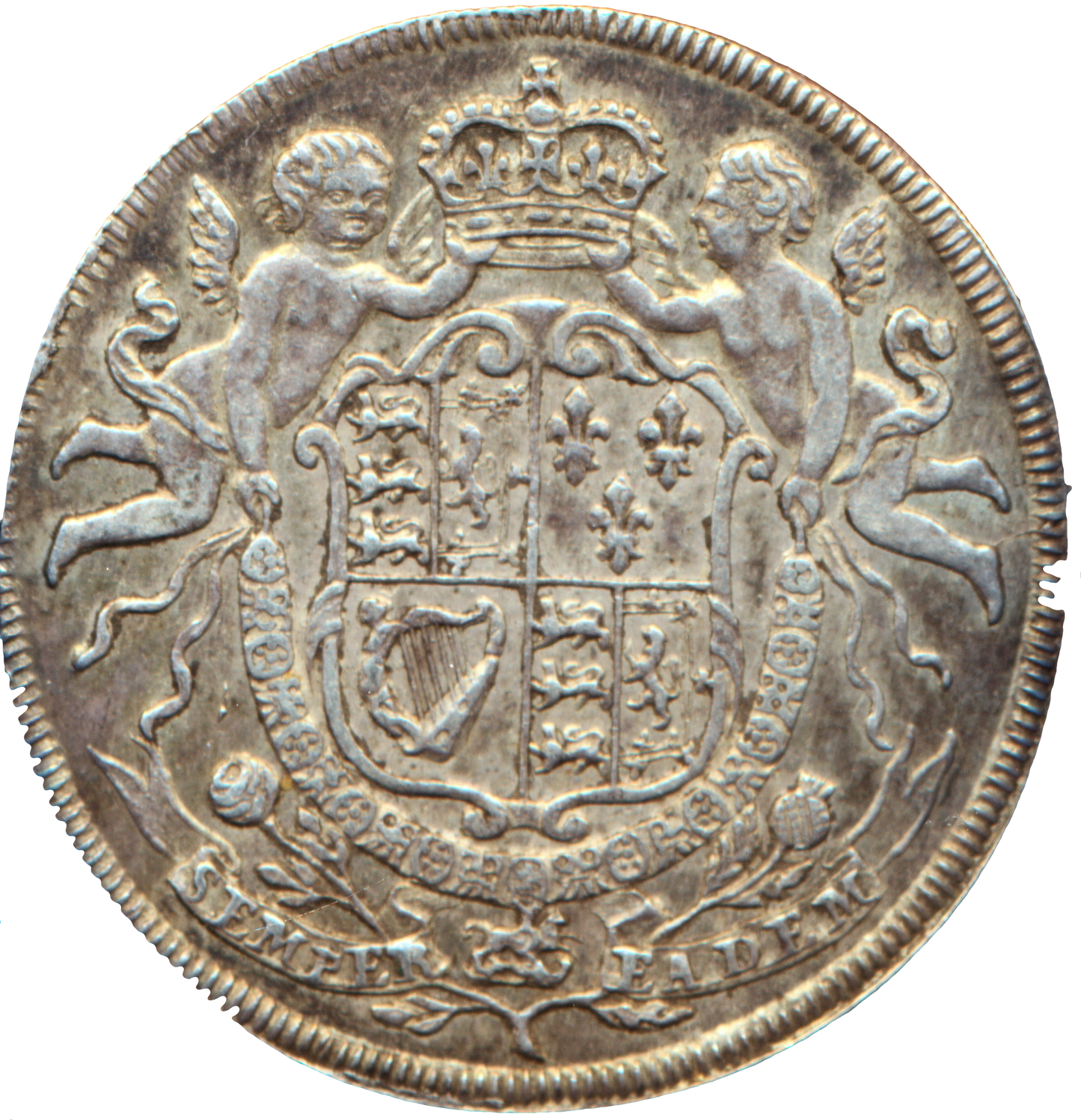 1707 Union of England and Scotland 24mm silver medal Mii 295/114