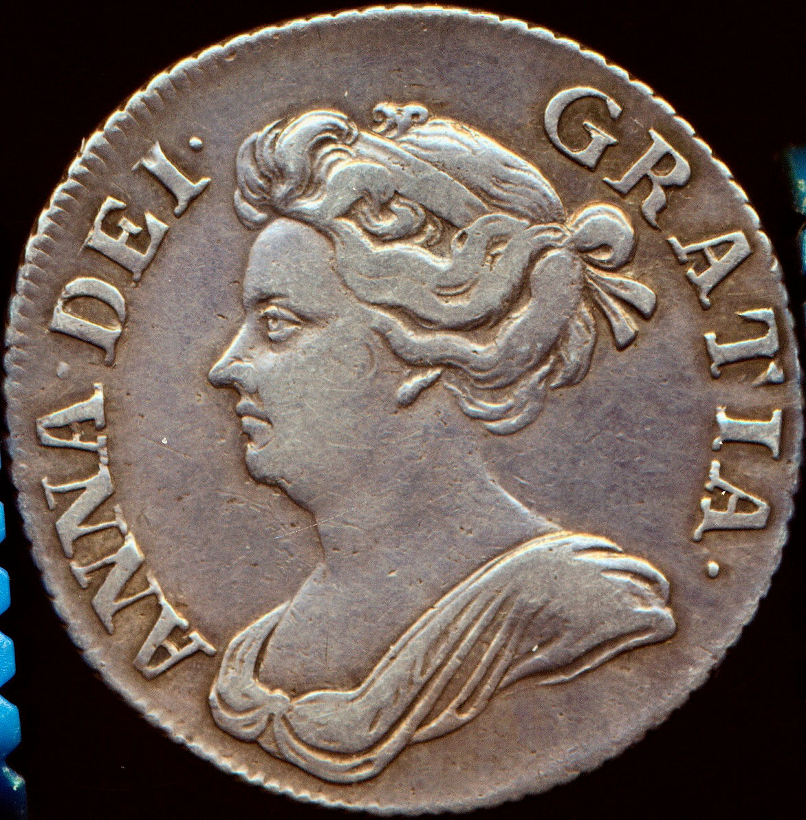 1710 Shilling Third bust Roses and plumes S3614 ESC 1403 NVF/VF