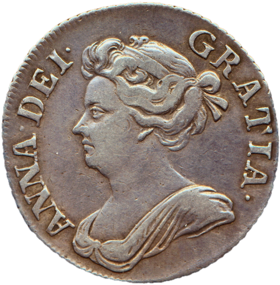 1710 Shilling Third bust Roses and plumes S3614 ESC 1403 NVF/VF
