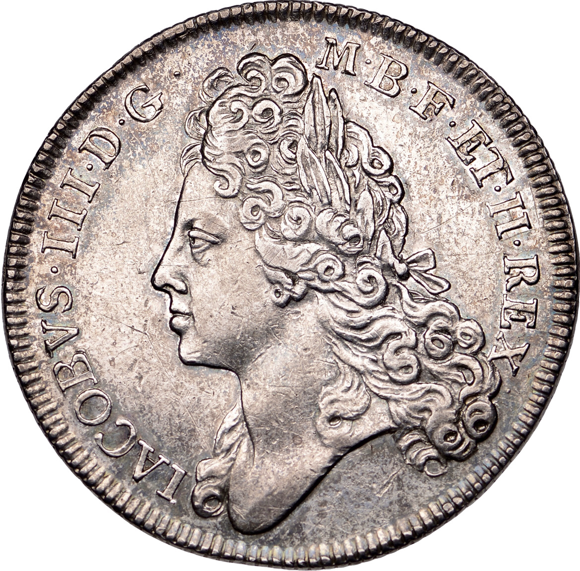 1712 Prince James, Princess Louisa Memorial silver medal MI 389/243 E455 Very rare