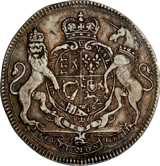 1714 Coronation 26mm silver medal MI428/18 E471