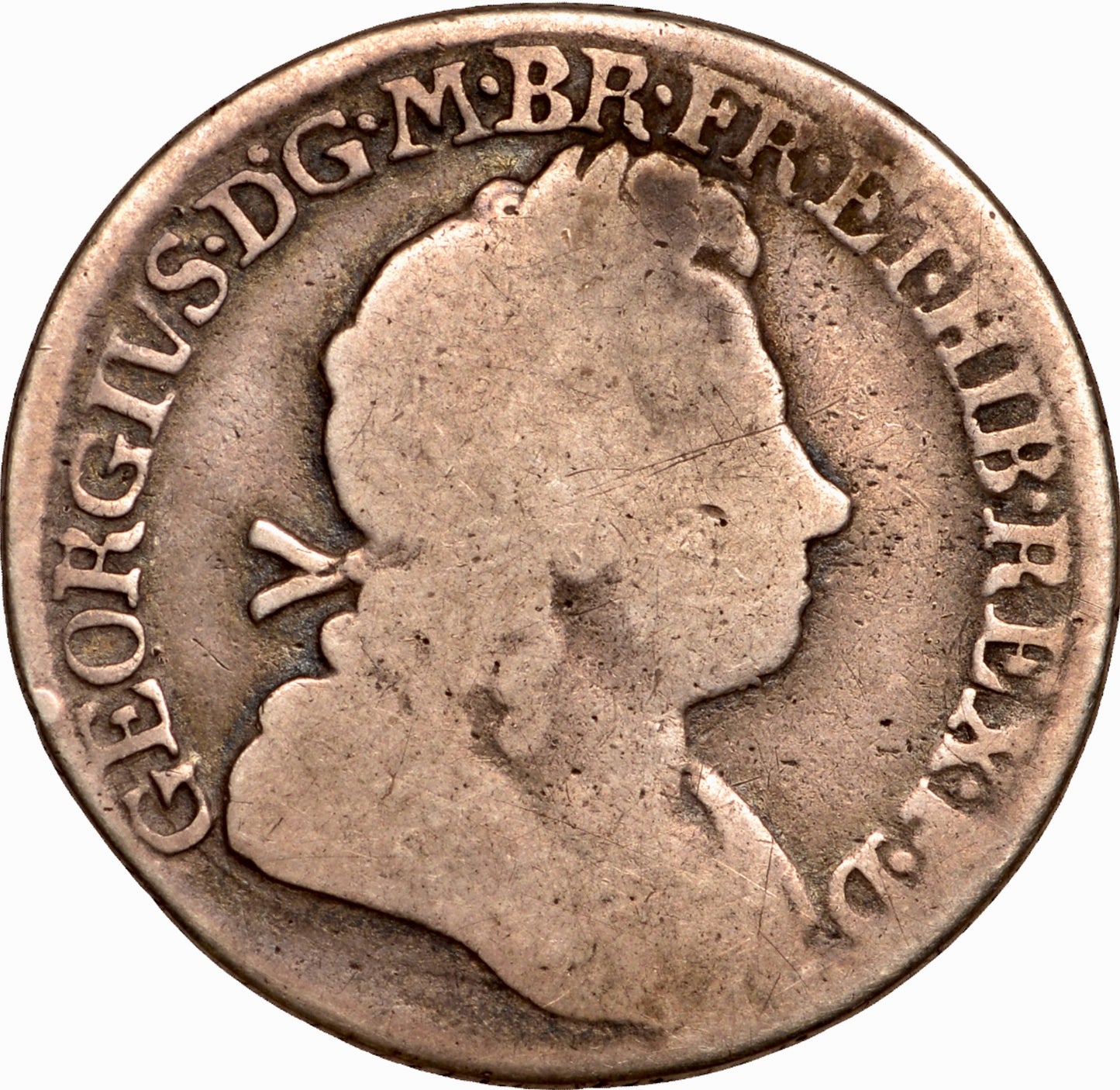 1721/19 Shilling S3645 ESC 1579 Rare VG/NF