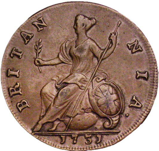 1731 Halfpenny S3717 BMC 840 VF