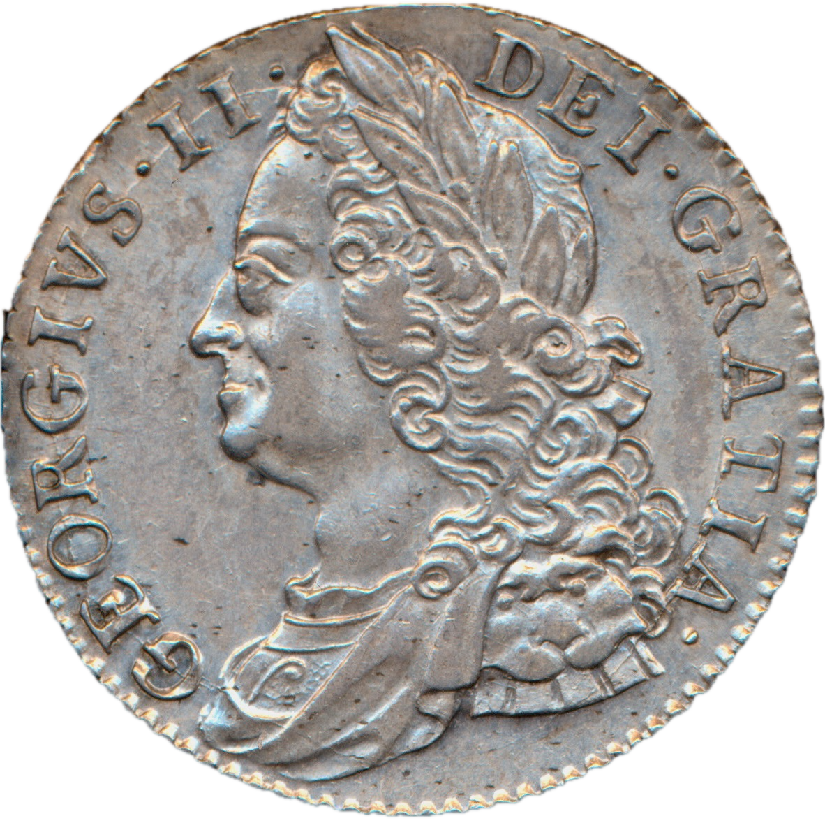 1747 Shilling Old head Roses in angles S3702 ESC 1728 NEF