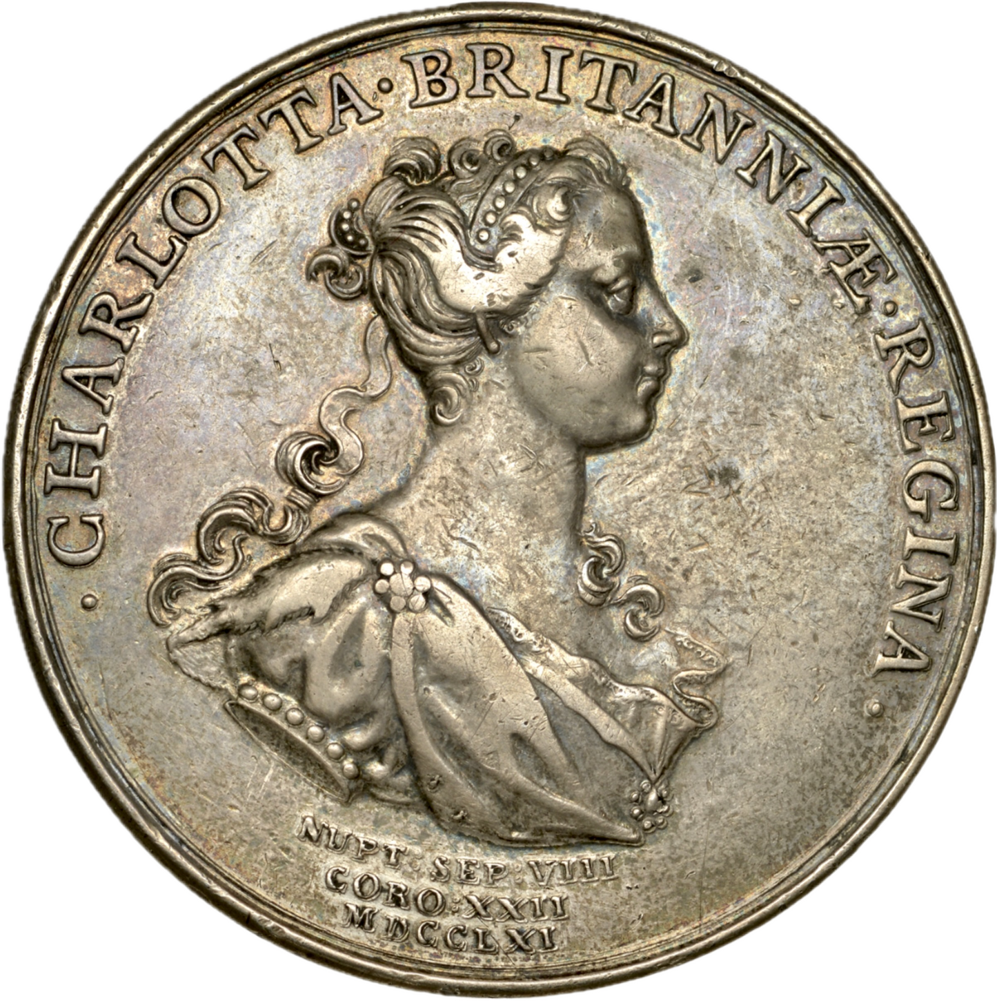 1761 Coronation silver medal E692 BHM 30