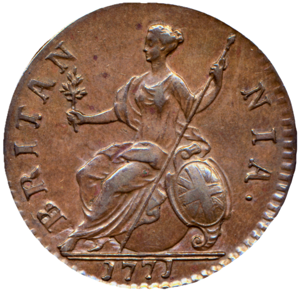 1771 Halfpenny S3774 BMC 896 EF