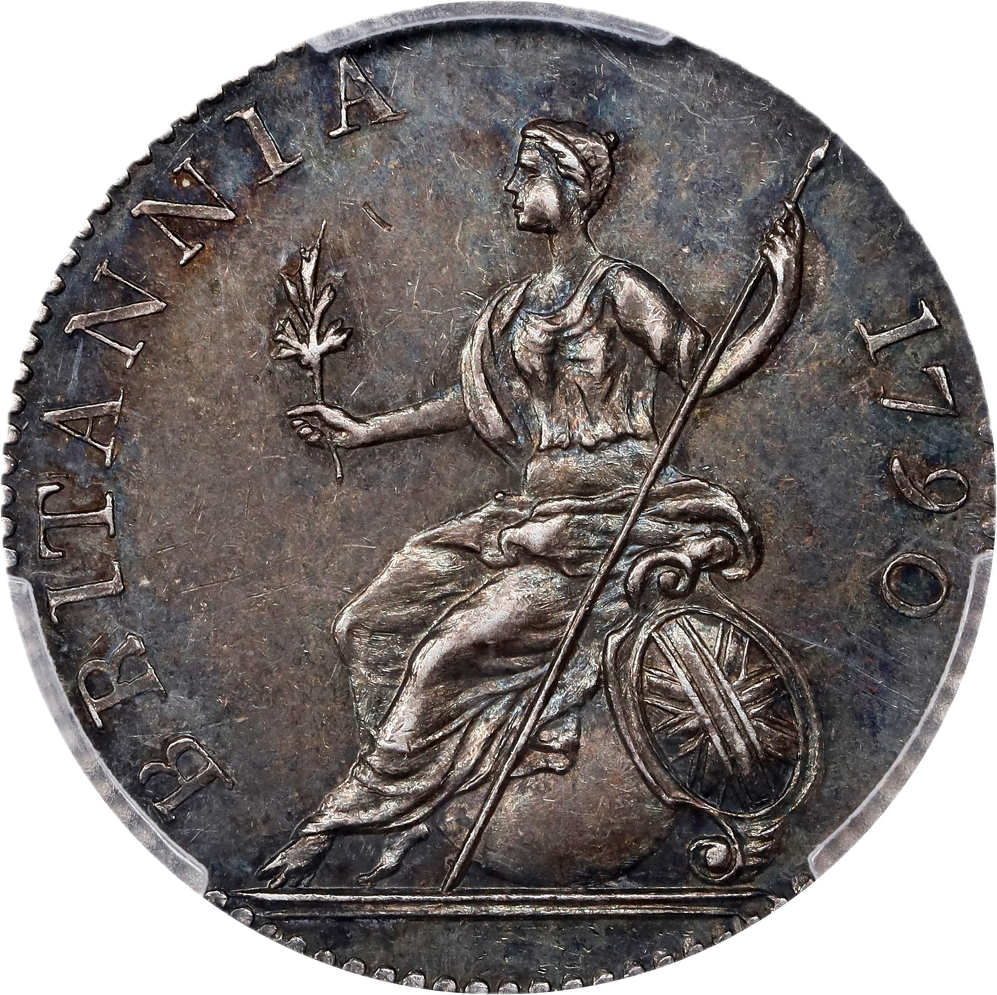 1790 sixpence pattern in silver ESC 2219 Proof 58