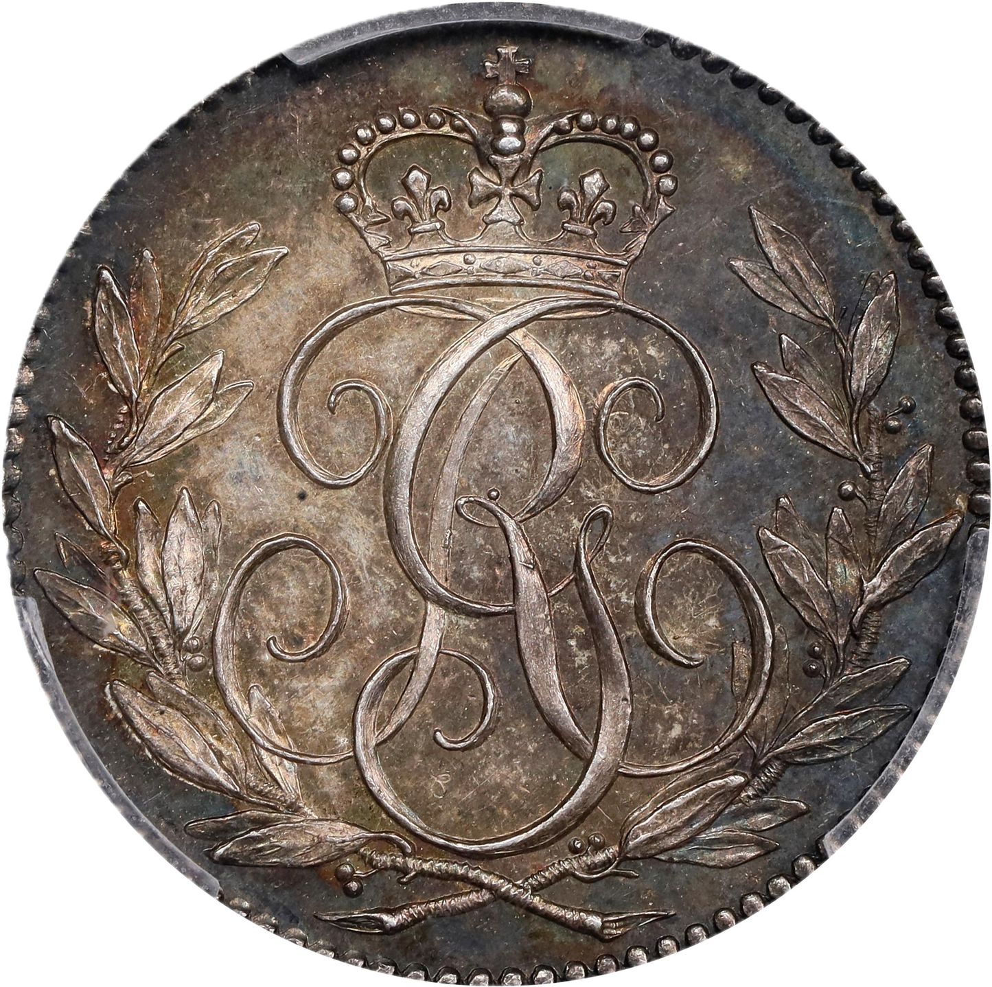 1790 sixpence pattern in silver ESC 2219 Proof 58