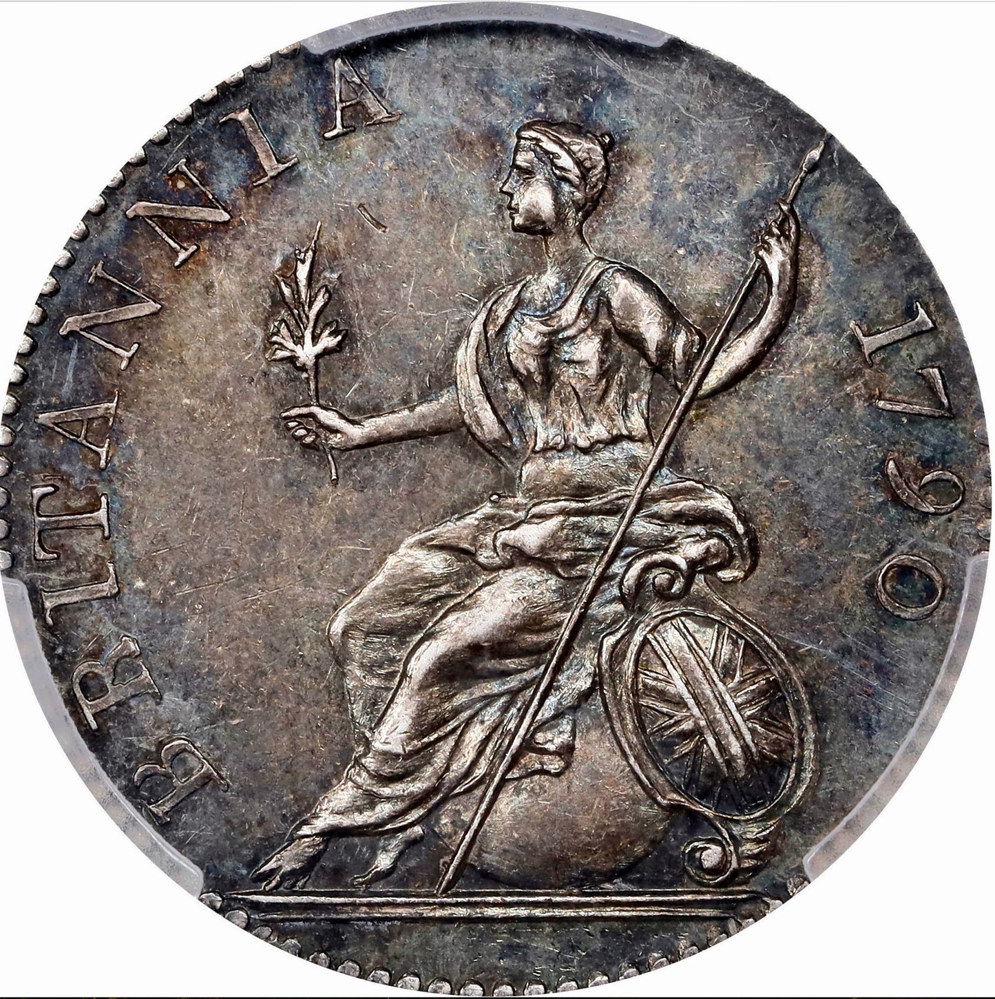 1790 sixpence pattern in silver ESC 2219 Proof 58